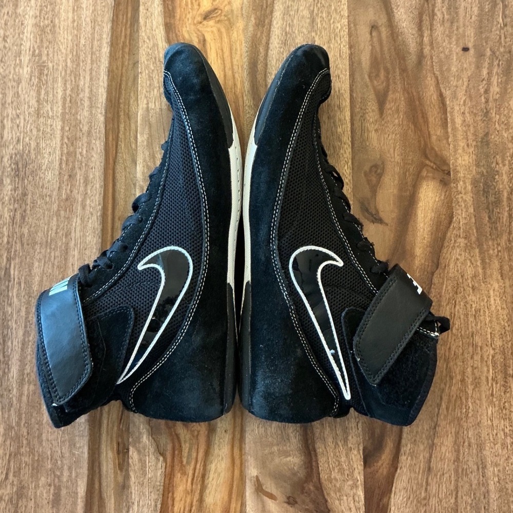 Nike Speedsweep VII Wrestling Shoes Black White Mens Size 11 366683-001 - Picture 6 of 11